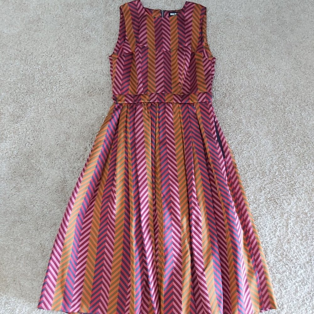 House of Holland Silk Striped Dress - Sz 8